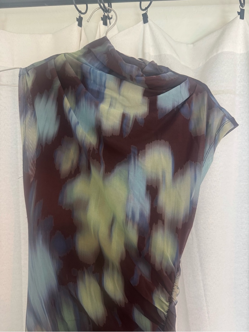 Women’s Anthro Printed Mesh Dress